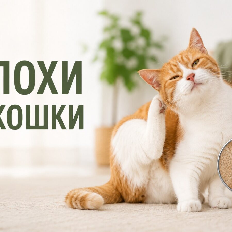 блохи у кота