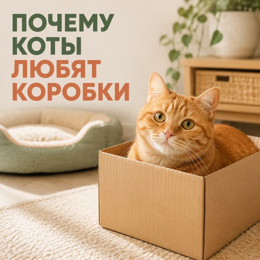 Почему коты любят коробки